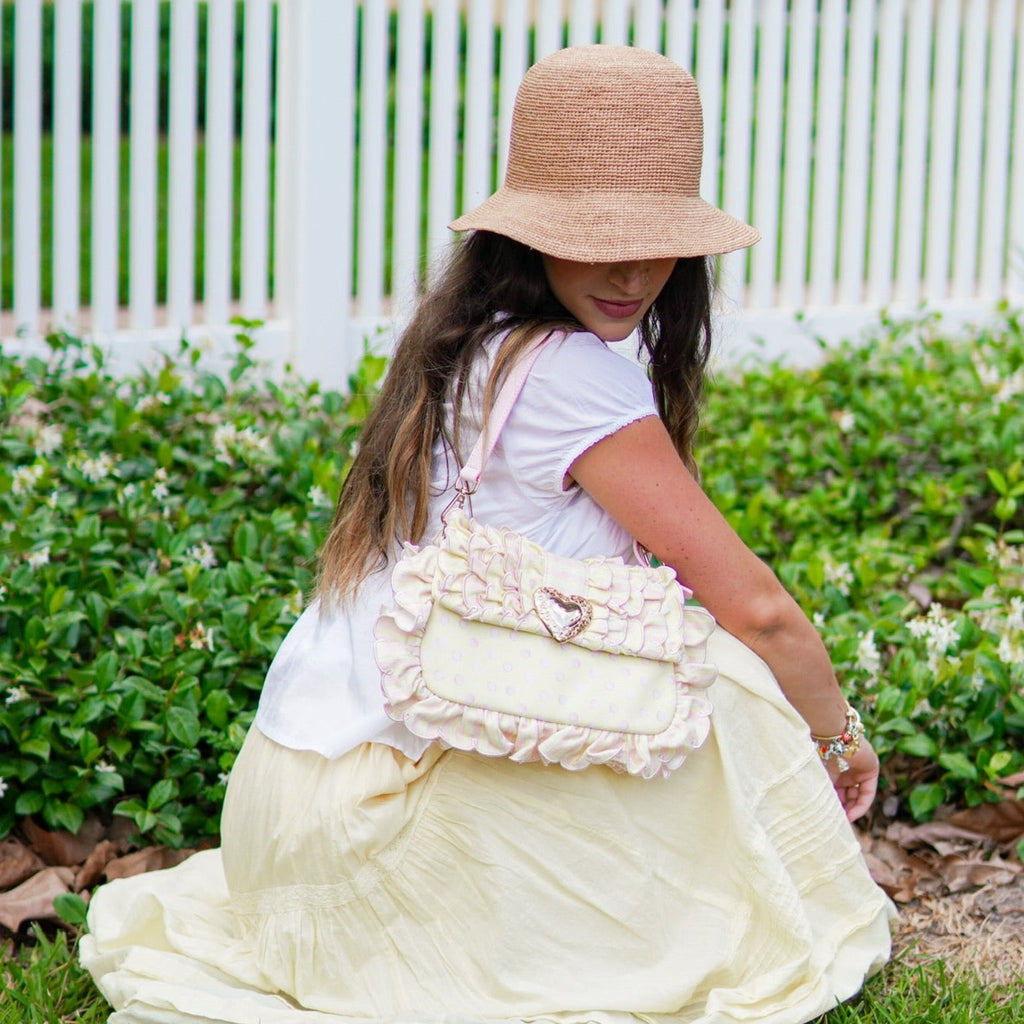 Seaside Sweetheart Ruffle Shoulder Bag