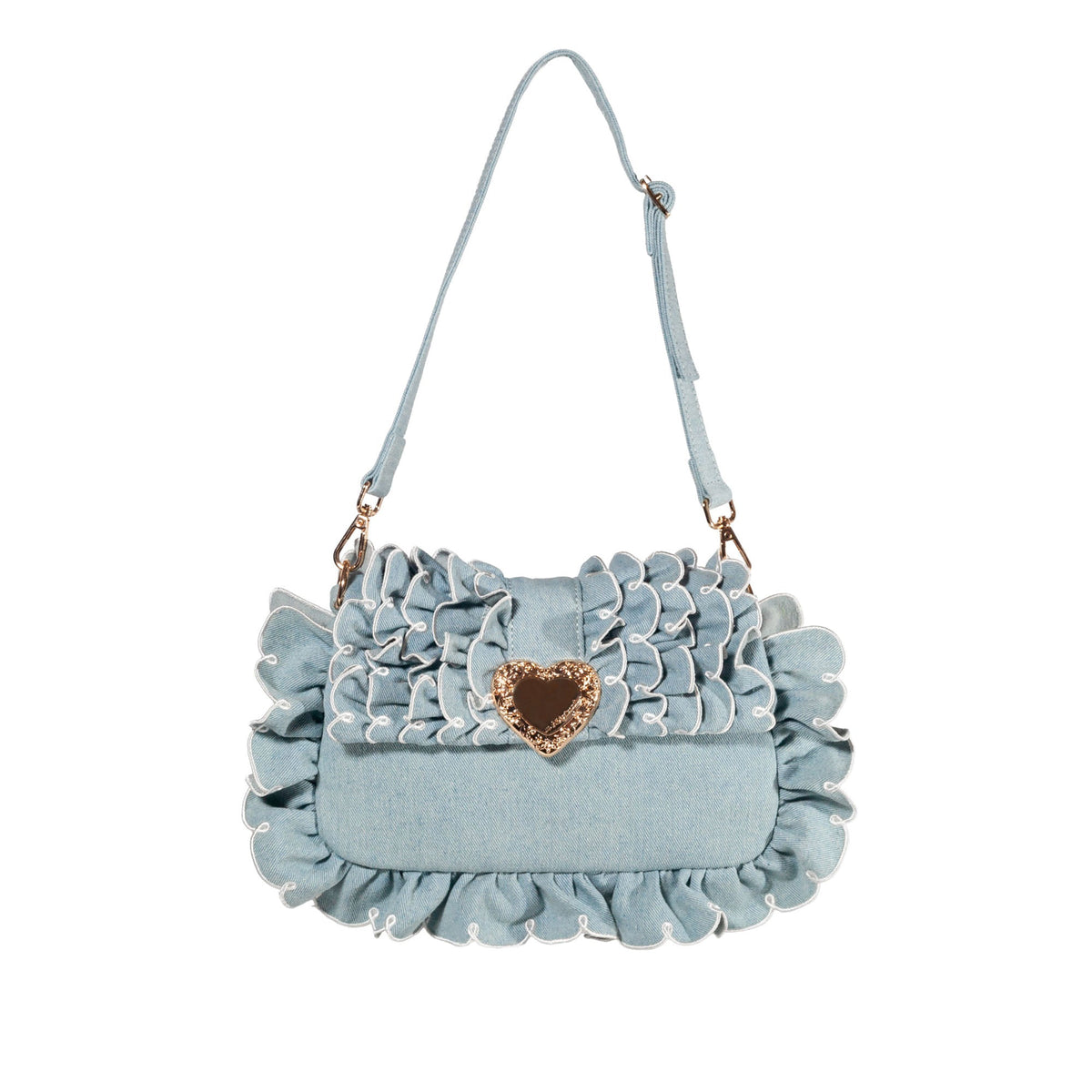 Seaside Sweetheart Ruffle Shoulder Bag