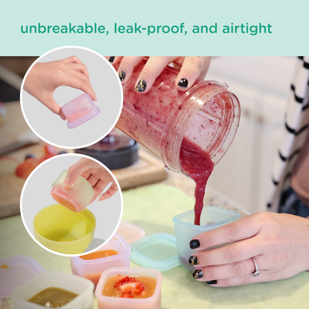 Little Bites Silicone Snack & Baby Food Containers—4 Pack