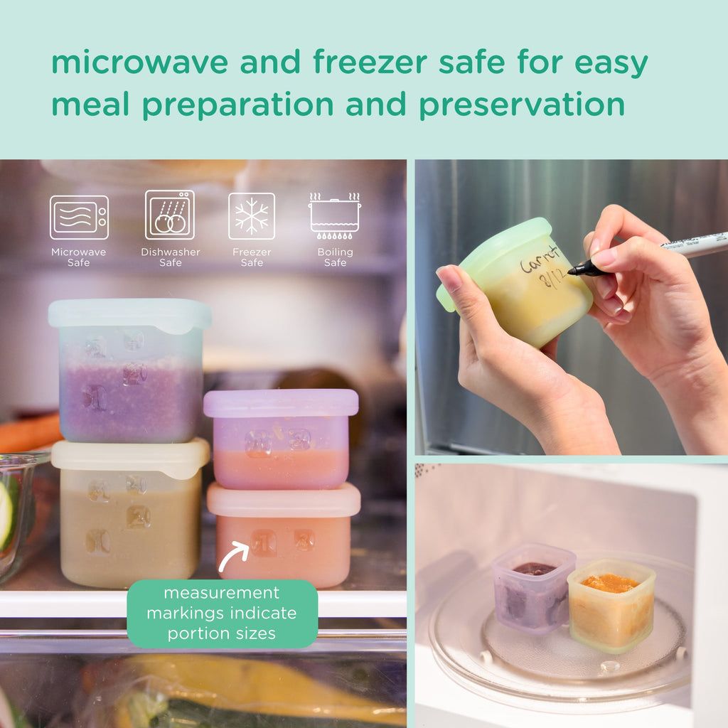 Little Bites Silicone Snack & Baby Food Containers—4 Pack